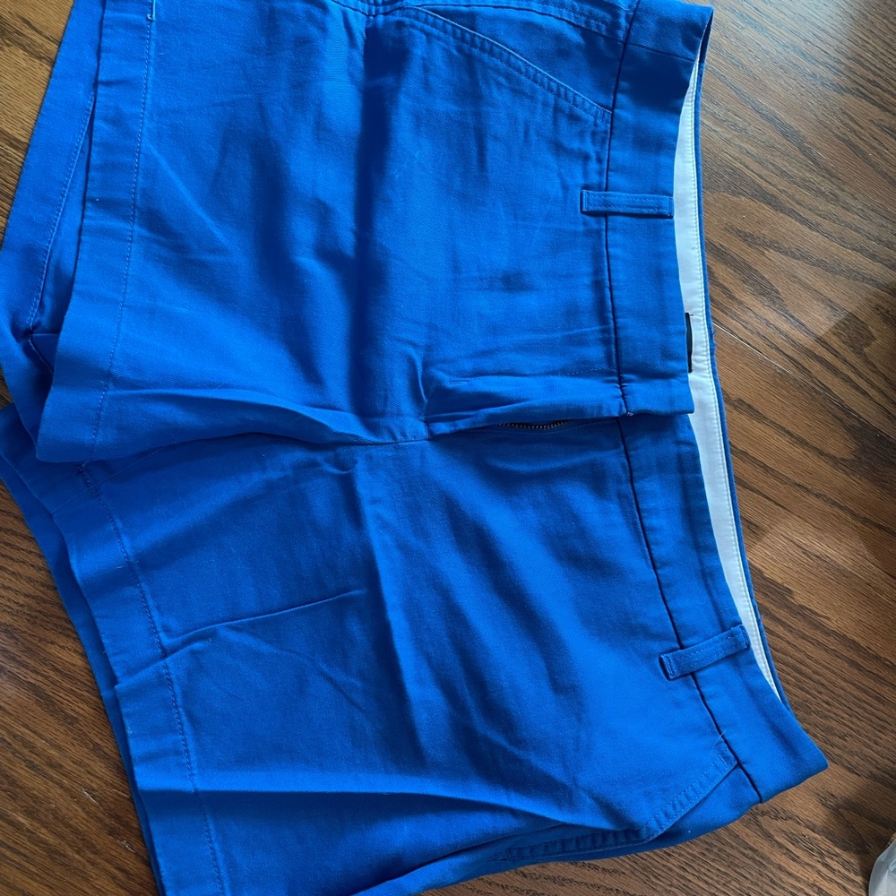 J. Crew Women's Bright Blue Flat-Front Shorts